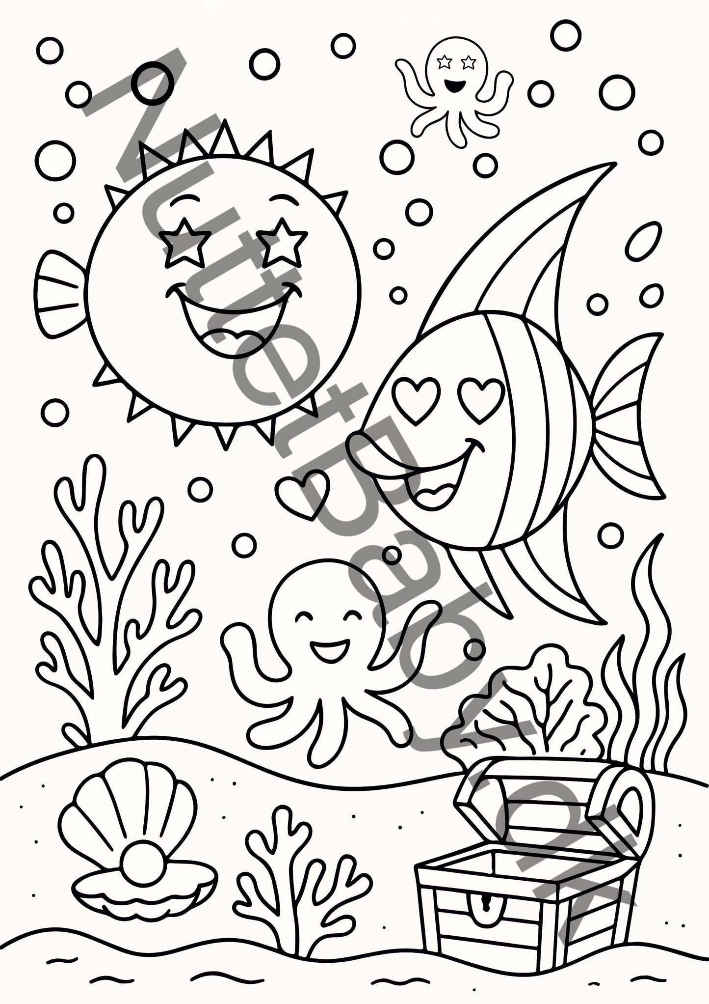 Havdyr farvelægning