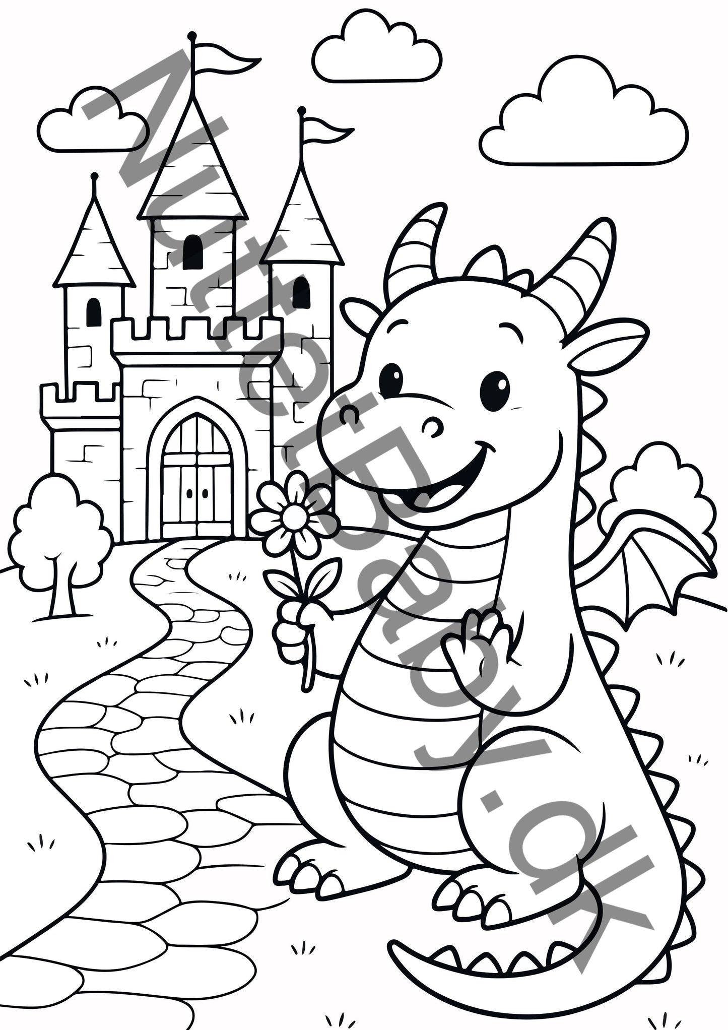 Drage ved slot farvelægning