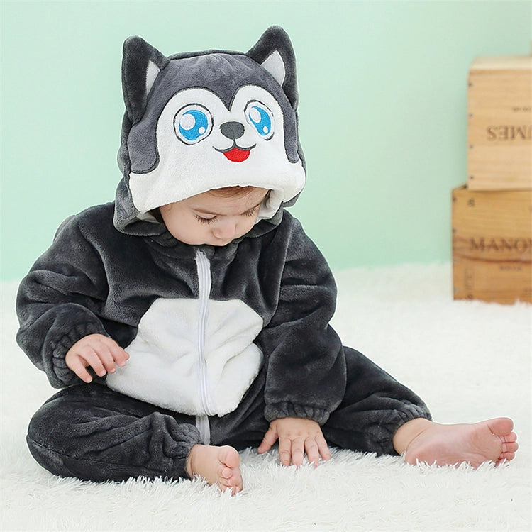 Husky Kostume til Børn – Varmt og Fluffy Dyrekostume