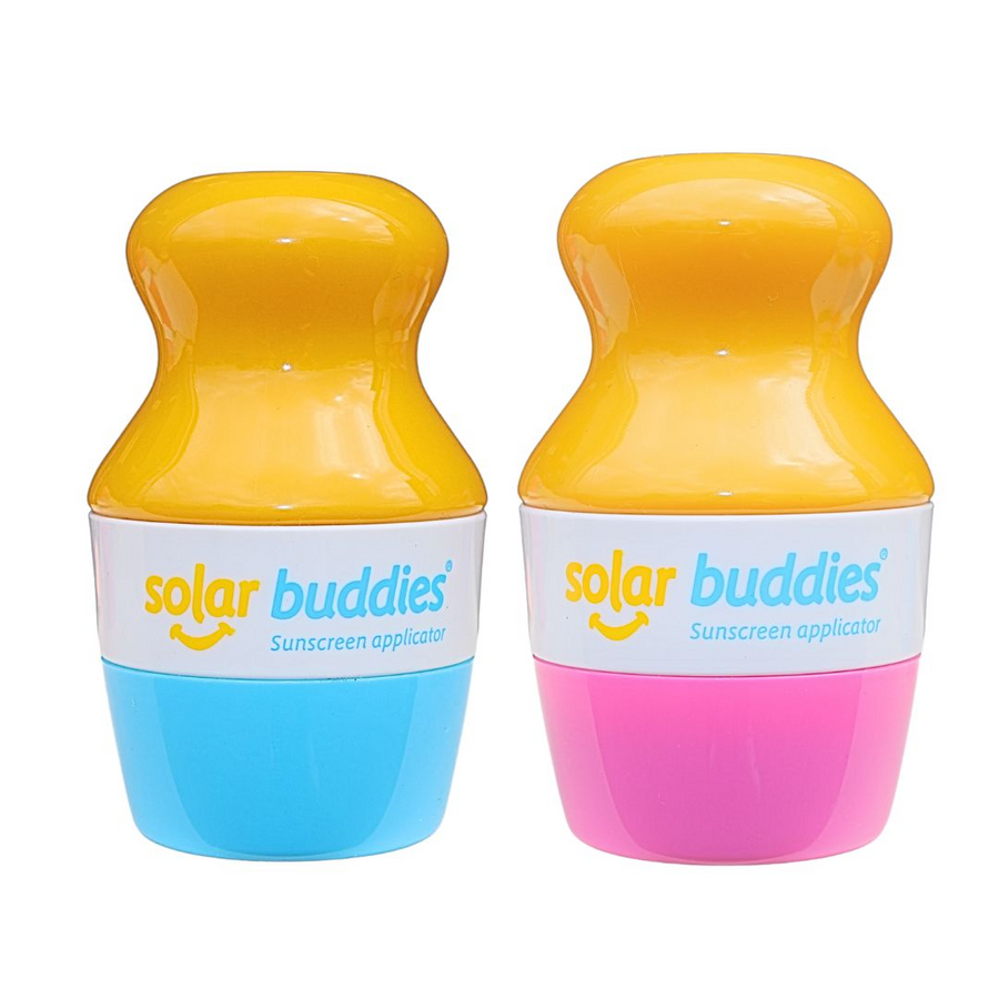 Solar Buddies Duoset – blå och röd solkrämsapplikator 2-pack