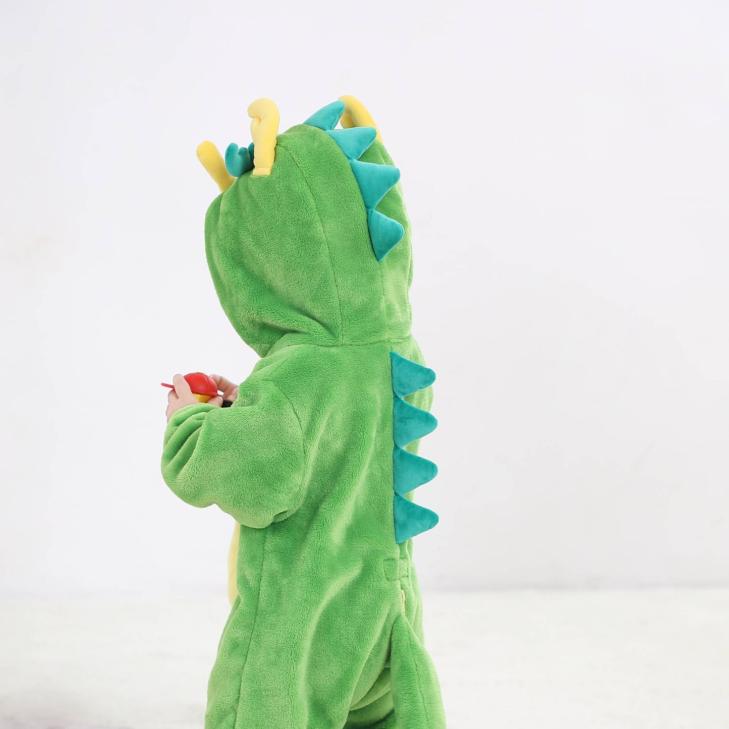 Grön drake-dräkt för barn