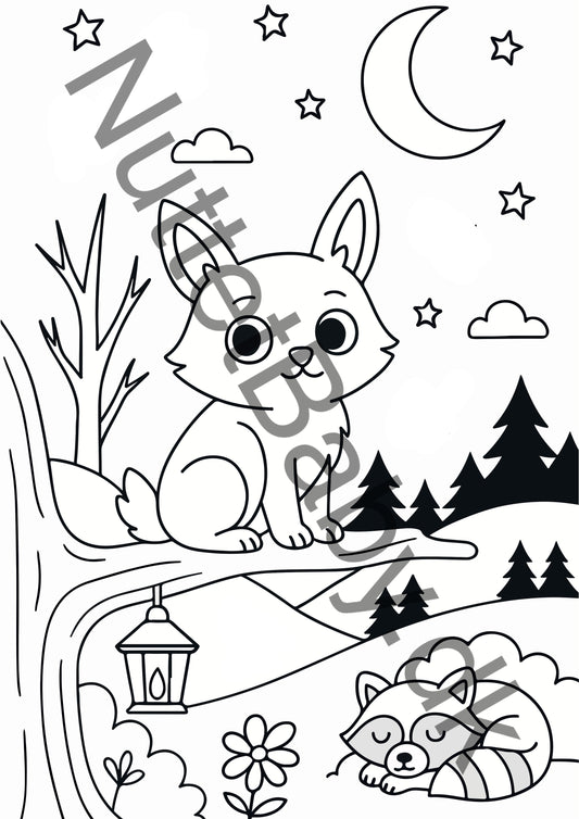 Skovdyr farvelægning