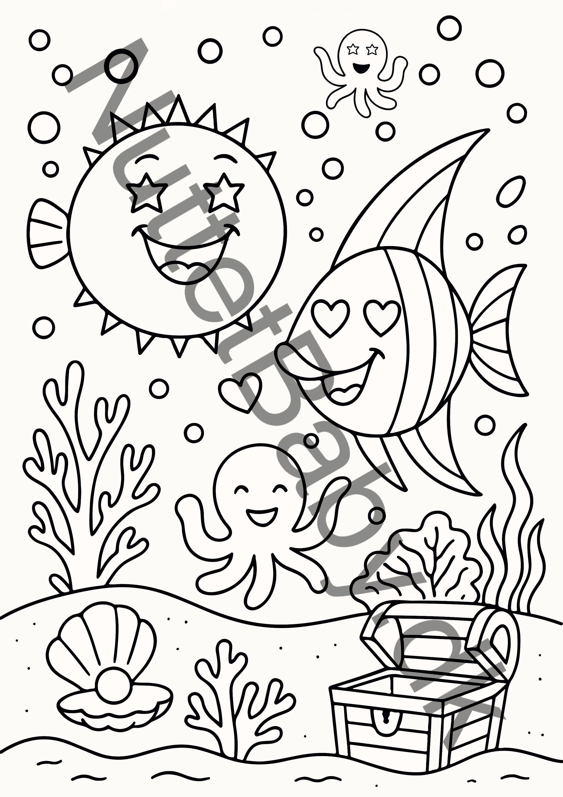 Havdyr farvelægning