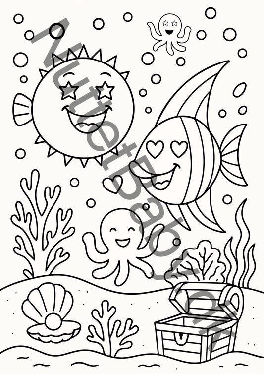 Havdyr farvelægning