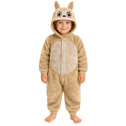 Labubu Kostume til Børn 5-12 år - Beige