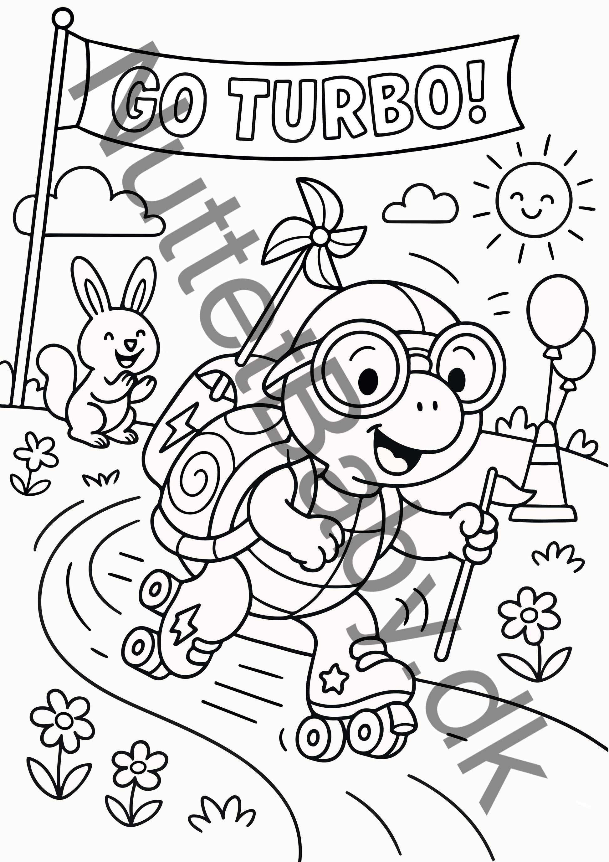 Turbo skildpadde farvelægning