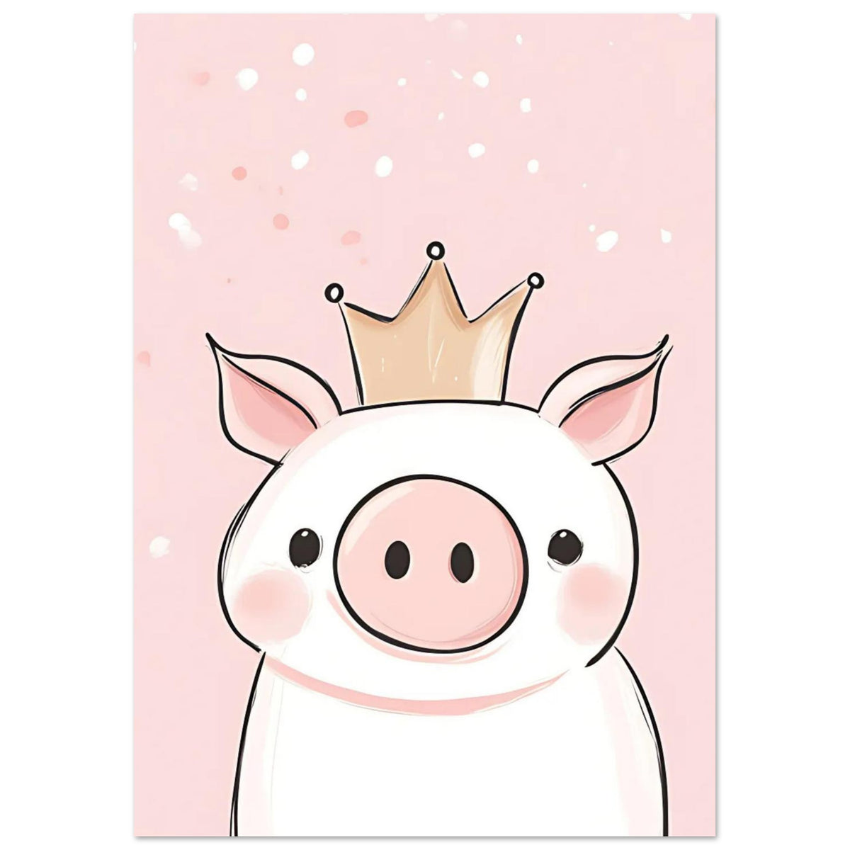 Söt prinsessgrisaffisch