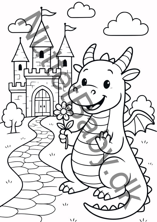 Drage ved slot farvelægning