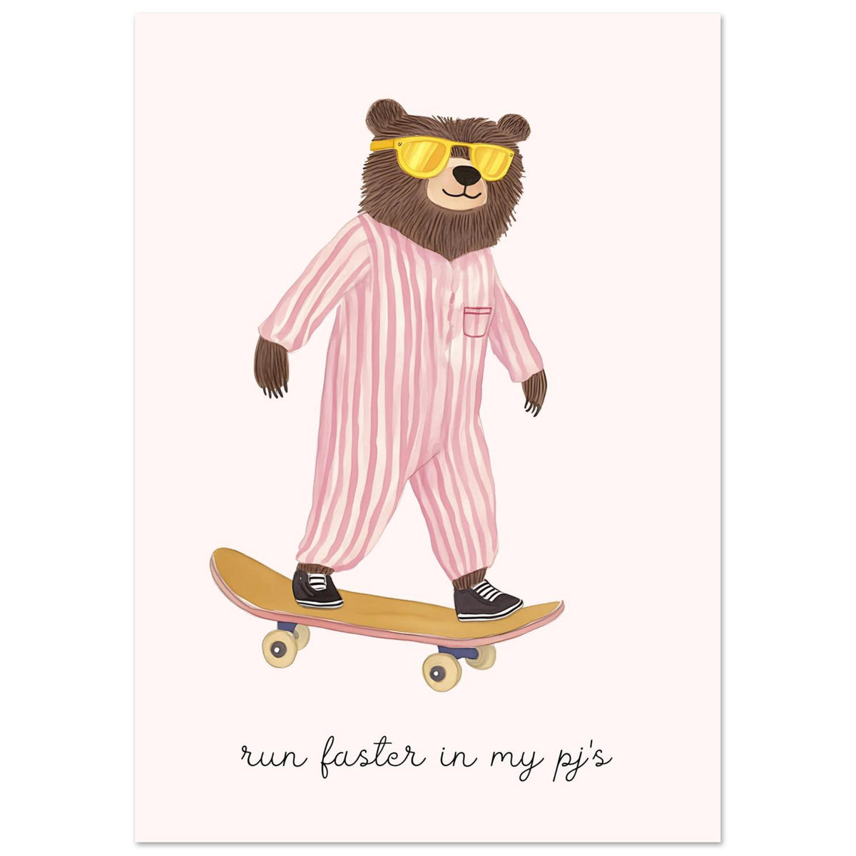 Cool skateboardbjörnen Affisch