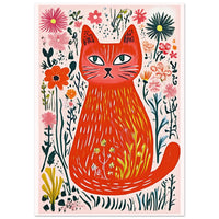 Blomsterkatten Affisch