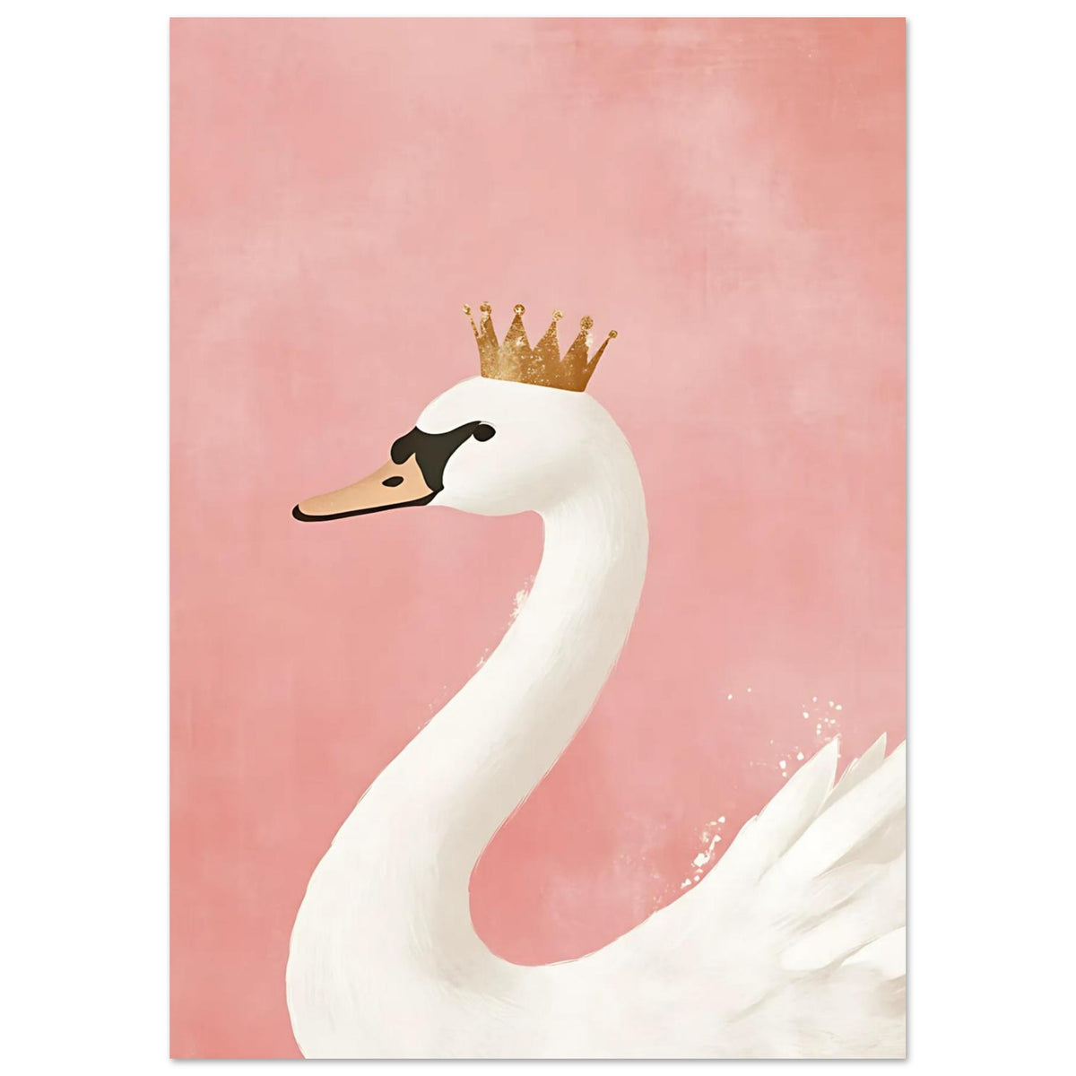 Guldkronad svanposter