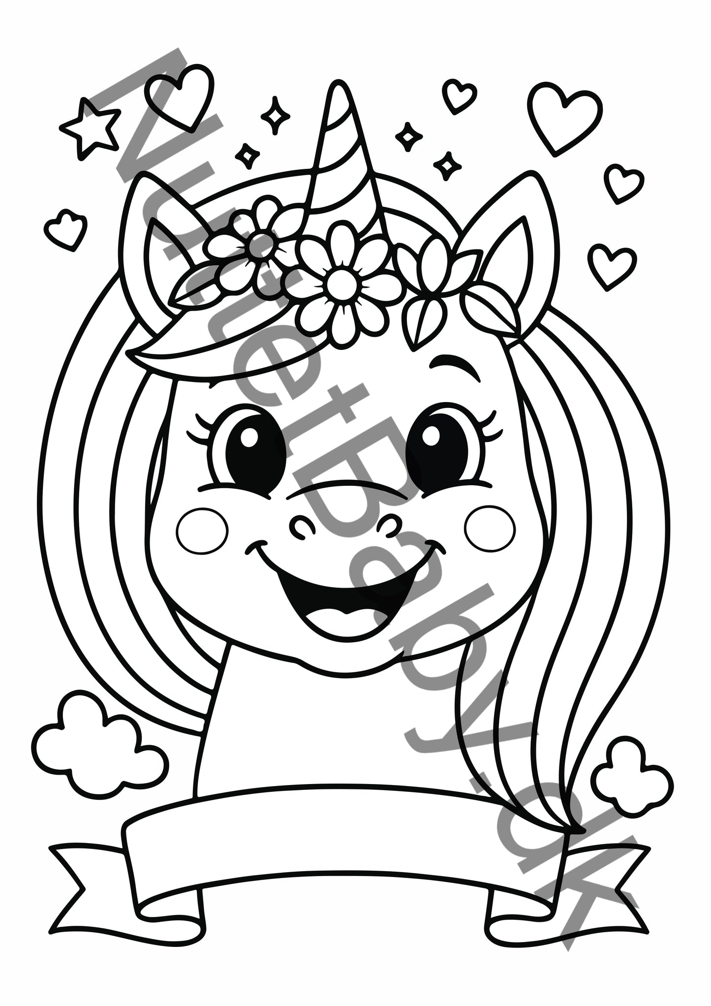 Enhjørning farvelægning