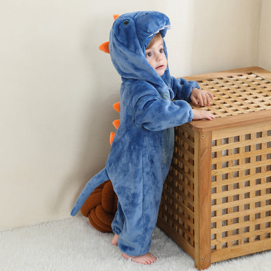 Blå T-Rex-dräkt för barn