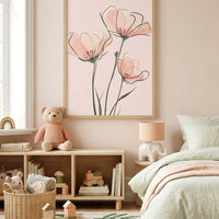 Mild blomma poster