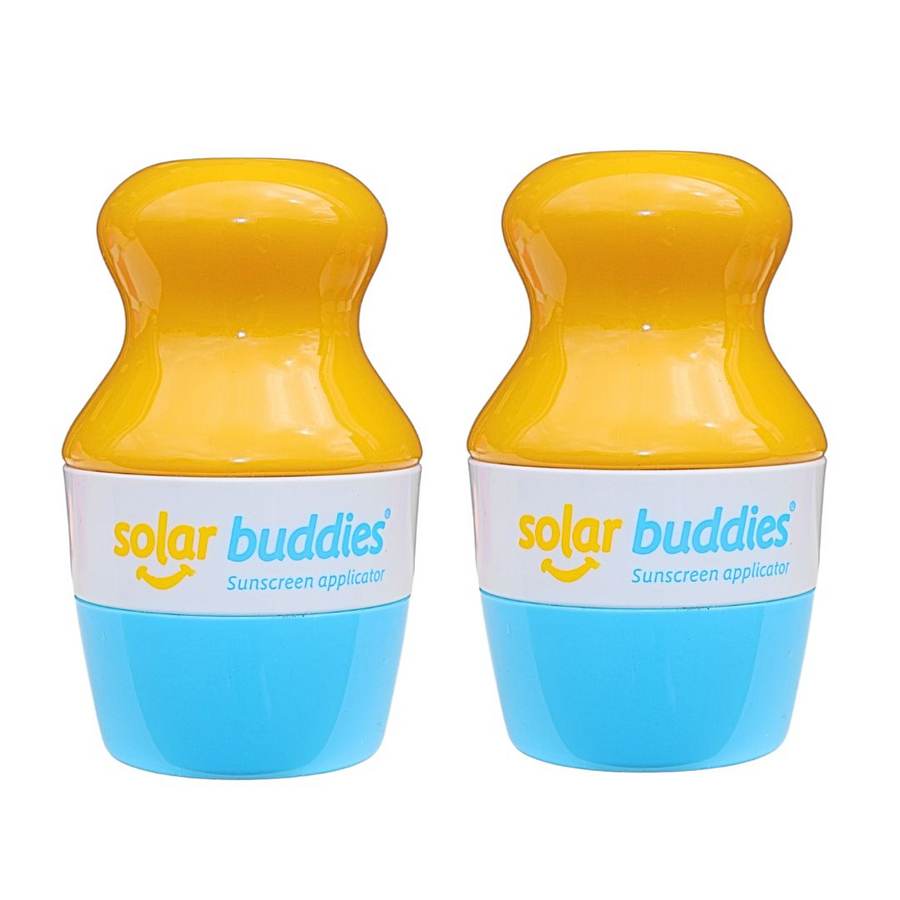 Solar Buddies Duoset – två blå solkrämsapplikatorer