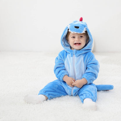 Blå T-Rex Kostume til Børn 0-6 år