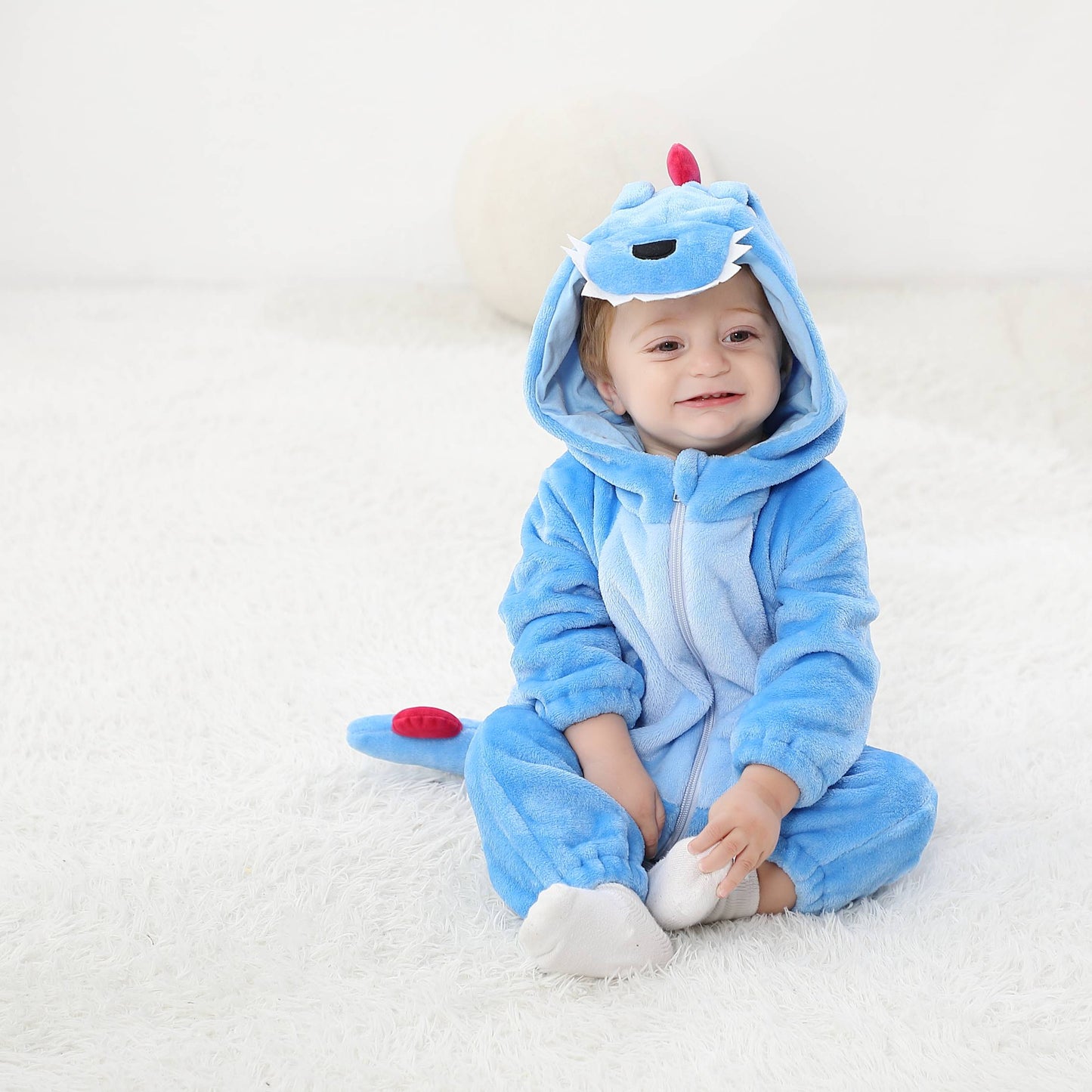 Blå T-Rex Kostume til Børn 0-6 år