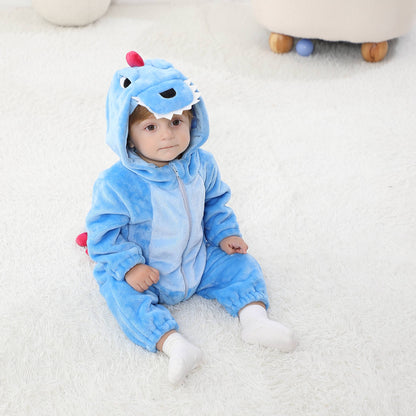 Blå T-Rex Kostume til Børn 0-6 år