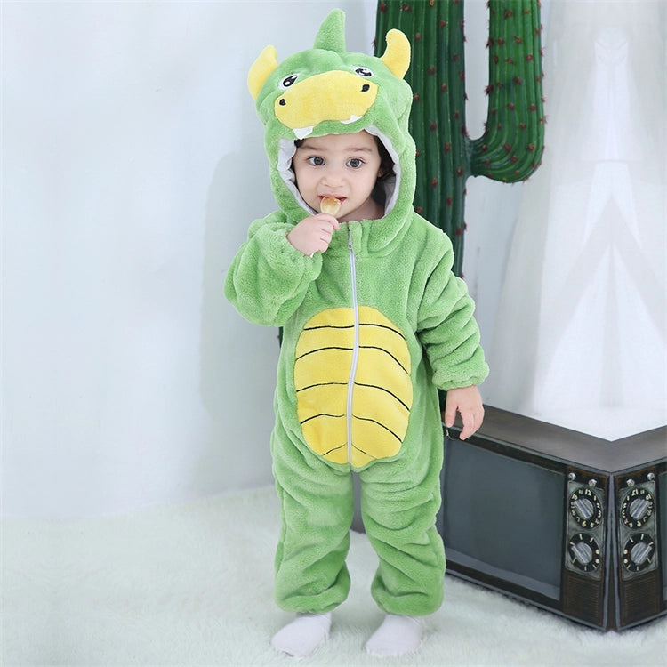 Ljusgrön Dinosaurie Barndräkt