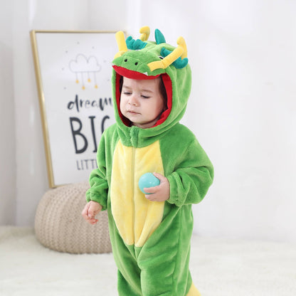 Grön drake-dräkt för barn