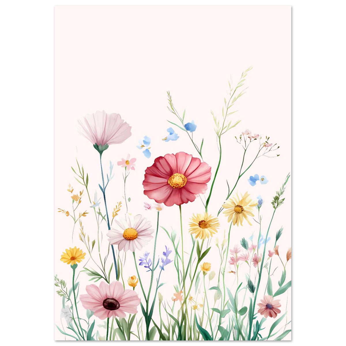De vackra blommorna Affisch