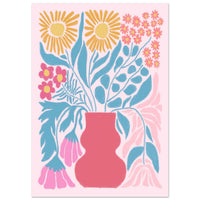 Pastellfärgad blomsterbukett poster