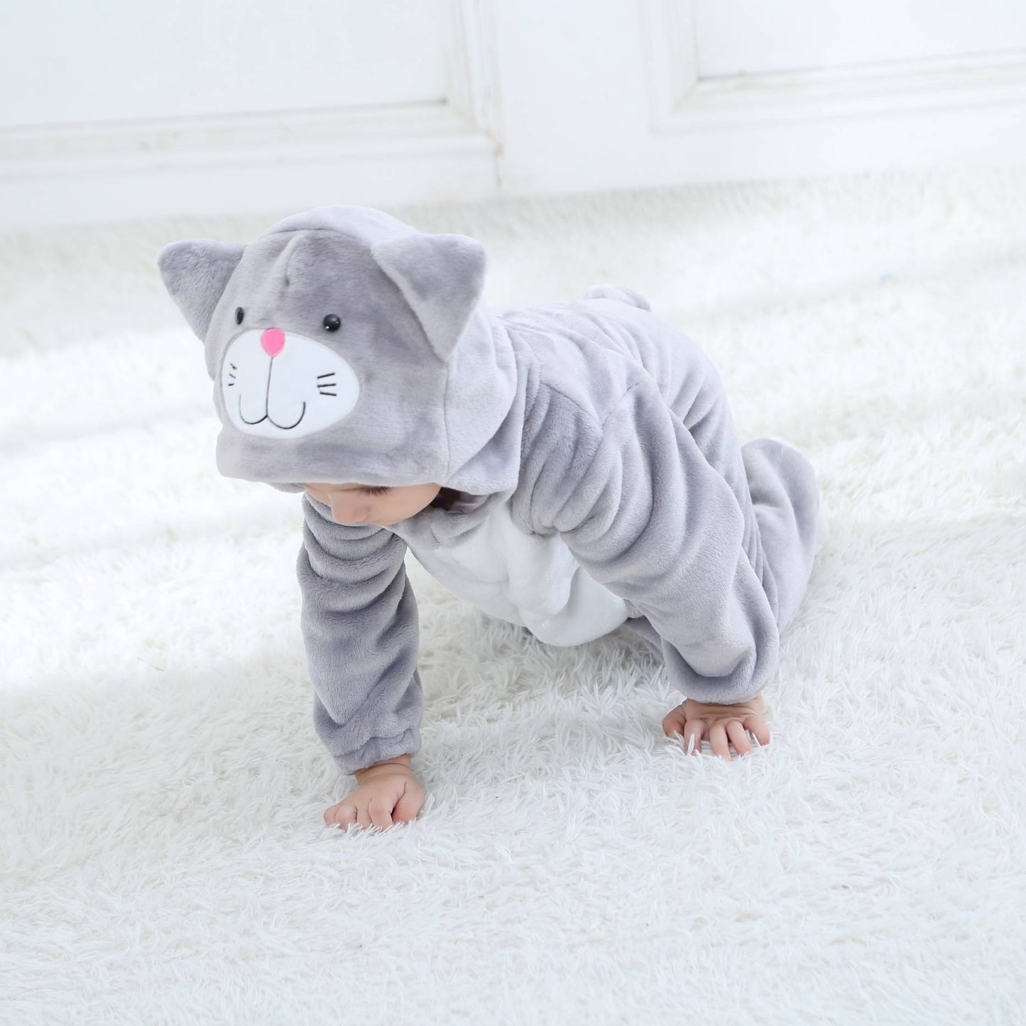 Grå Kat Kostume til Børn 0-6 år