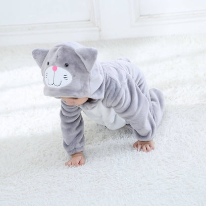 Grå Kat Kostume til Børn 0-6 år