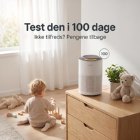 LullaAir™ luftrenser på børneværelset – test den i 100 dage med pengene-tilbage-garanti
