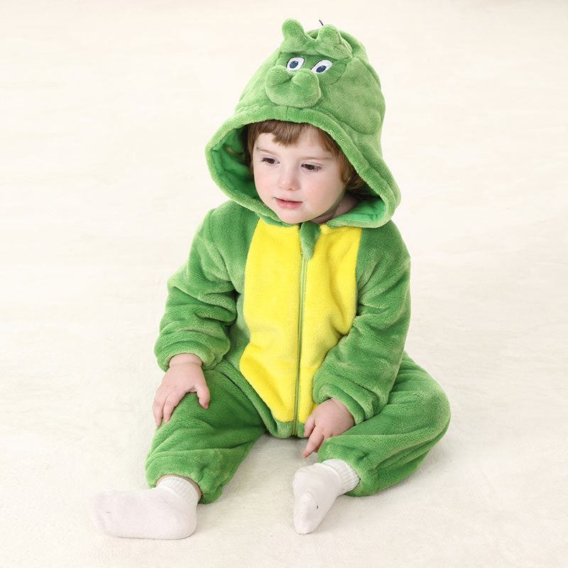 Grön drake-dräkt för barn