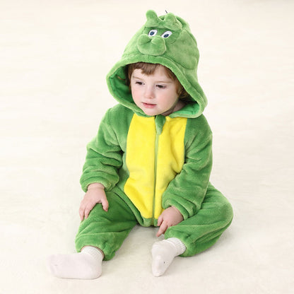 Grön drake-dräkt för barn