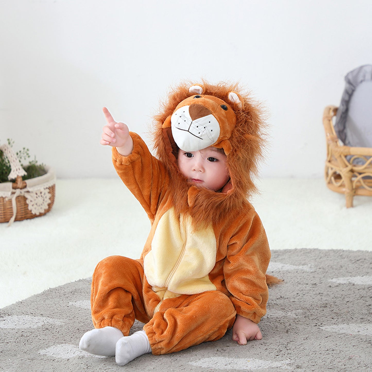 Løve med Manke Kostume til Børn 0-6 år