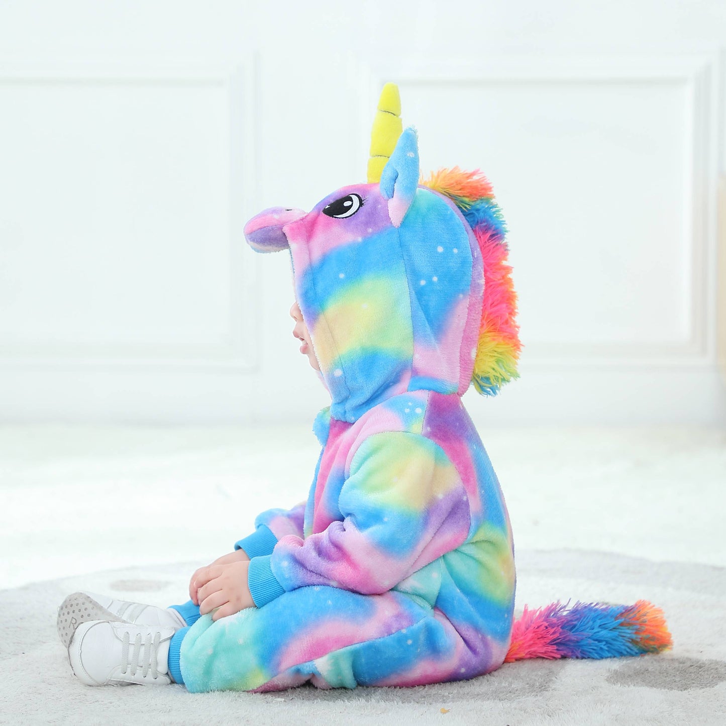 Blålig Enhjørning Kostume til Børn 0-6 år