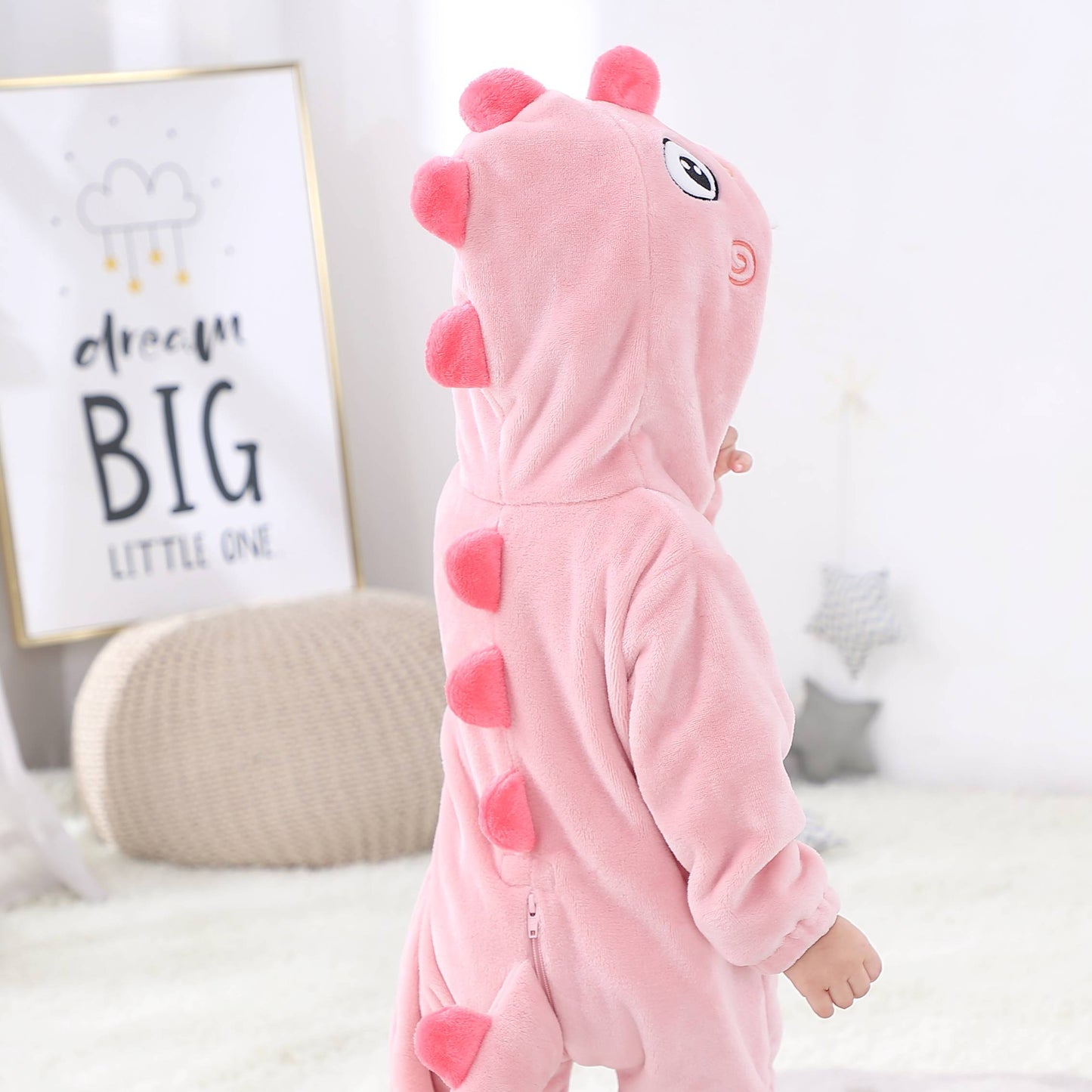 Lyserød Haj Kostume til Børn 0-6 år