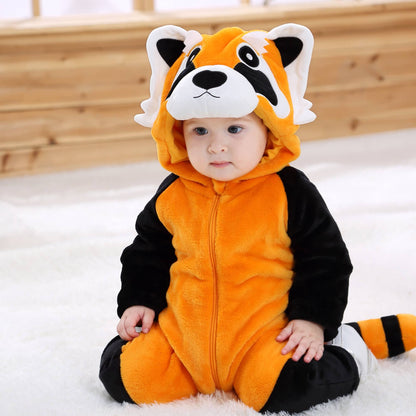 Orange Vaskebjørn Kostume til Børn 0-6 år