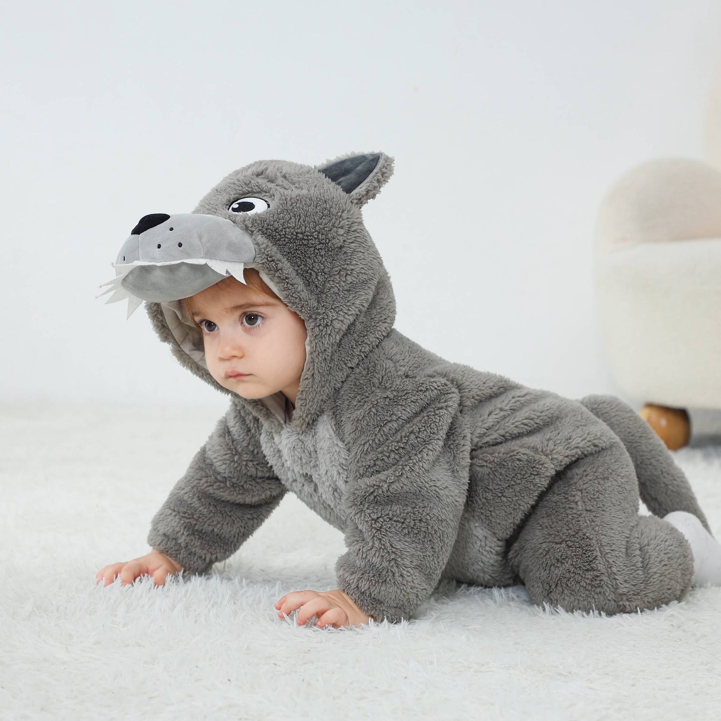 Grön drake-dräkt för barn