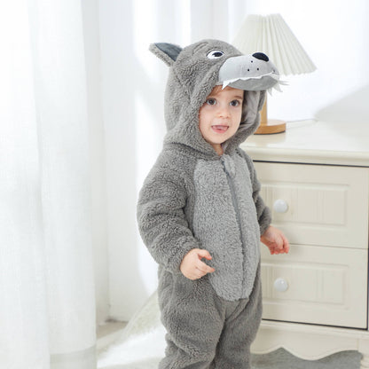 Grön drake-dräkt för barn