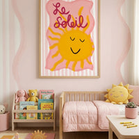 Rosa solsmil poster