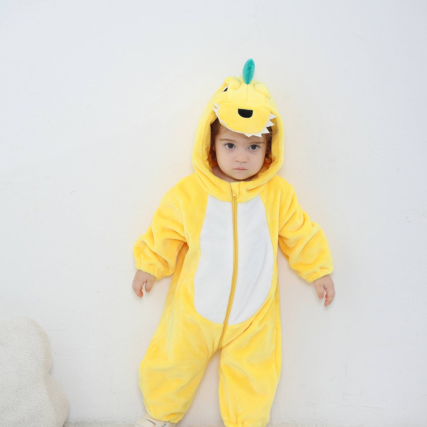 Gul T-Rex Kostume til Børn 0-6 år