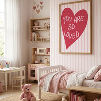 YOU ARE SO LOVED Hjärtposter